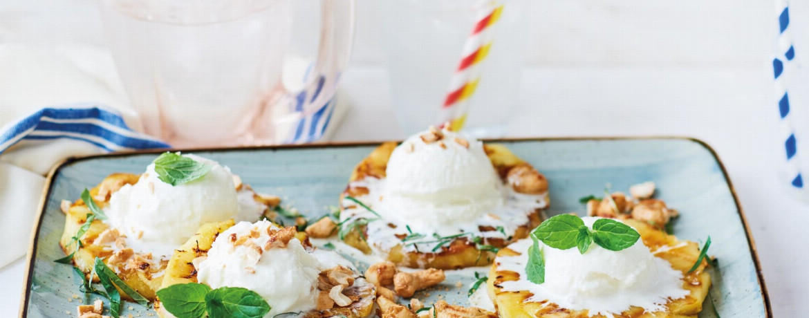 Eisgetränk Kokos Ananas