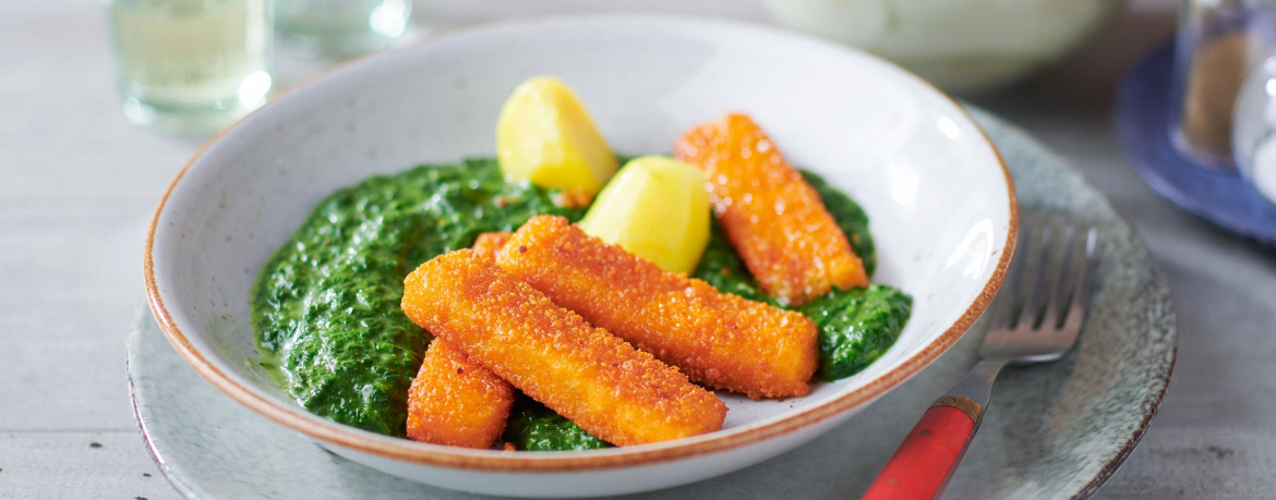 Fischstäbchen mit Rahmspinat für 4 Personen von lidl-kochen.de