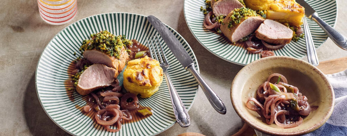 Schweinefilet &amp; Pistazien-Kruste - Rezept | LIDL Kochen