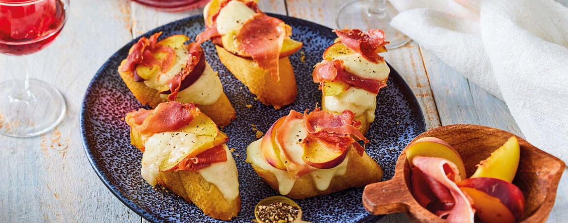 Crostini mit Schinken und Pfirsich - Rezept | LIDL Kochen