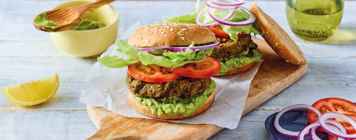 Vegetarischer Grillburger aus Bohnen für 4 Personen von lidl-kochen.de