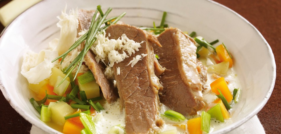 Siedefleisch als Tafelspitz vom Rind mit Kartoffel-Meerrettich-Gemüse für 4 Personen von lidl-kochen.de