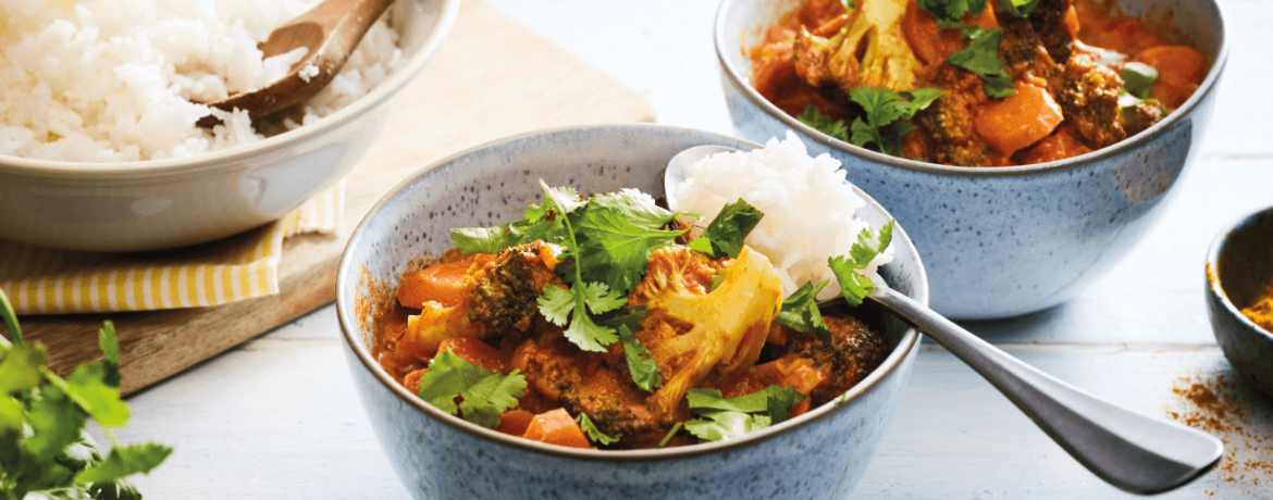 Schnelles Tomaten-Brokkoli-Curry für 4 Personen von lidl-kochen.de