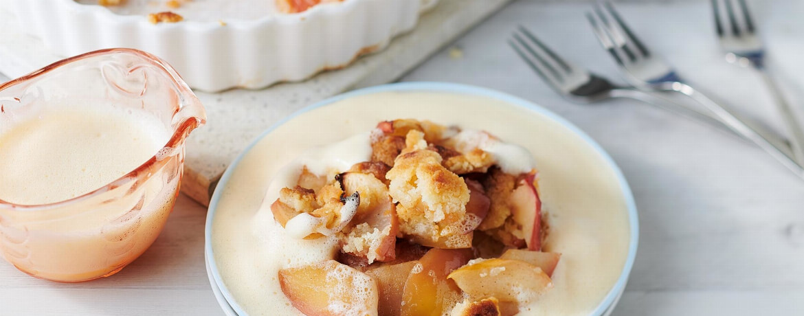 Apple Crumble mit Zabaione für 4 Personen von lidl-kochen.de