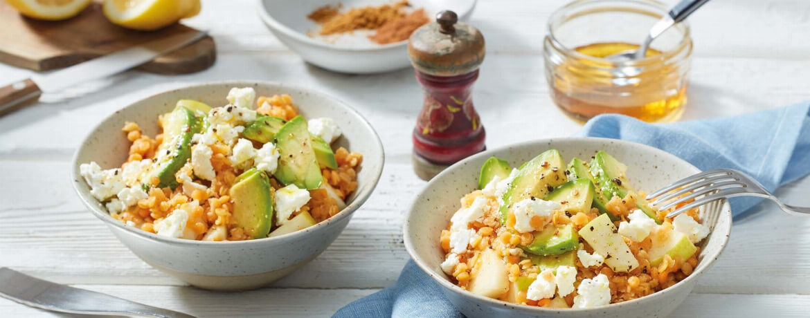 Linsen-Birnen-Salat mit Feta und Avocado für 4 Personen von lidl-kochen.de