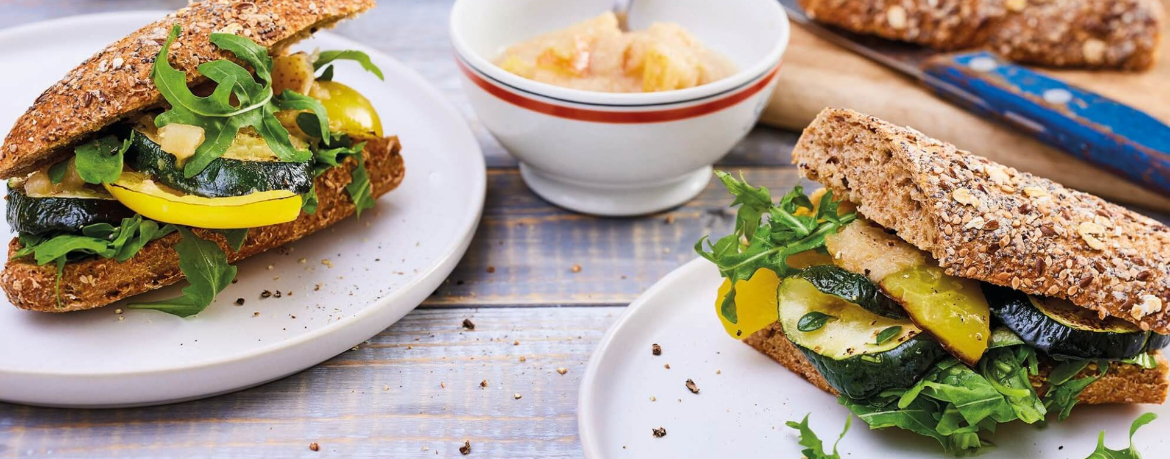 Steinofen-Sandwich mit geröstetem Gemüse für 4 Personen von lidl-kochen.de