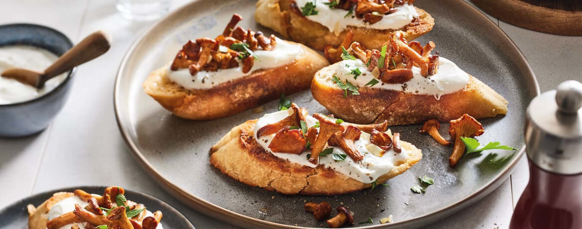 Pfifferling-Crostini für 4 Personen von lidl-kochen.de