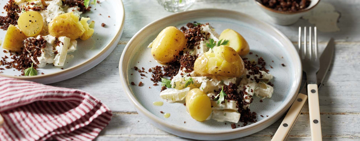 Kohlrabi-Schmand-Gemüse mit Honigkartöffelchen für 4 Personen von lidl-kochen.de