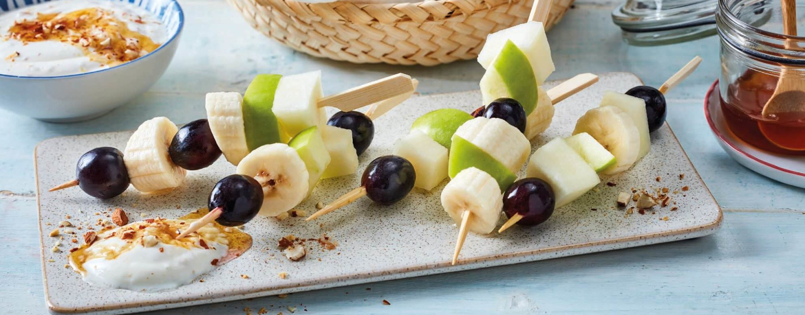 Obstspieße mit Joghurt-Dip für 4 Personen von lidl-kochen.de