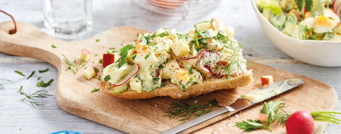 Eiersalat mit Apfel und Kräutern für 4 Personen von lidl-kochen.de