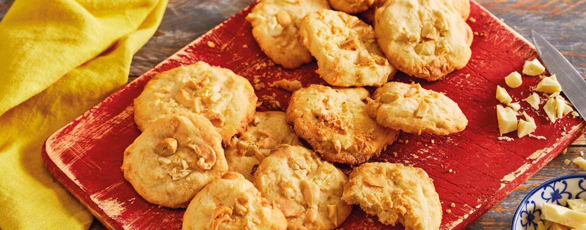 Cashewcookies mit weißer Schokolade für 10 Personen von lidl-kochen.de