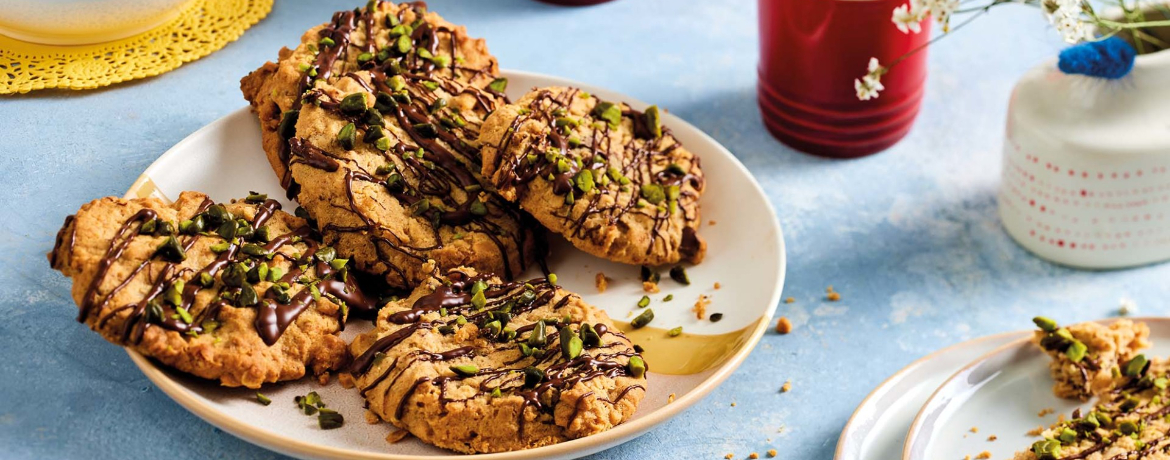 Erdnussbutter Cookies mit Mandeln und Schokolade für 10 Personen von lidl-kochen.de