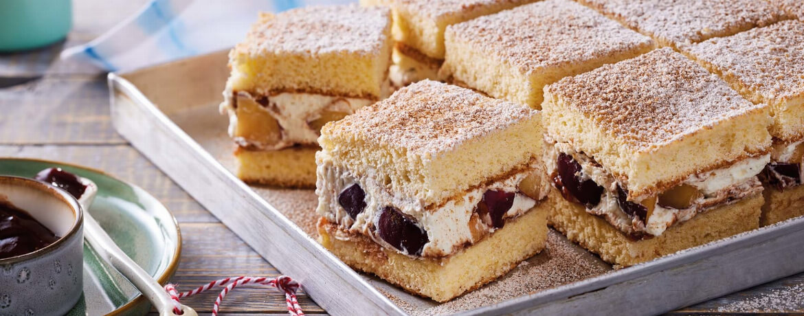 Victoria Sponge mit Pflaumen-Sahne für 4 Personen von lidl-kochen.de