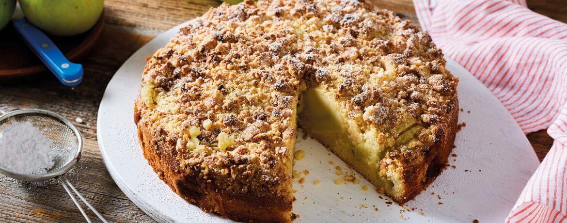 Apfelkuchen mit Marzipanstreuseln für 16 Personen von lidl-kochen.de