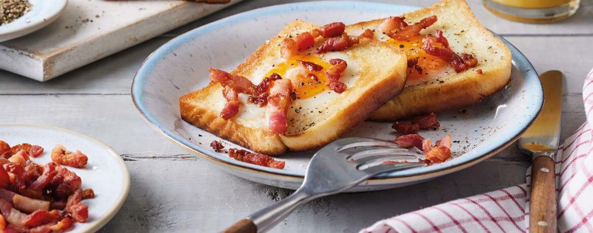 Spiegelei im Toast mit Speck für 4 Personen von lidl-kochen.de