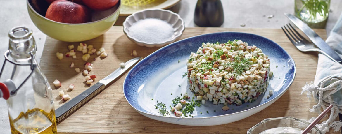 Sellerie-Apfel-Tatar mit Räuchertofu - Rezept | LIDL Kochen