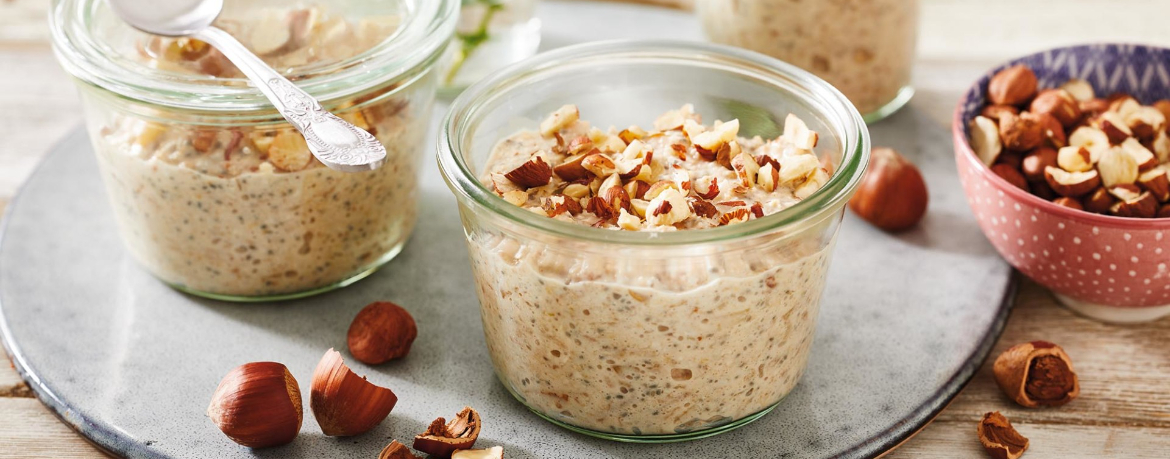 Overnight Oats mit Haselnüssen und Birne für 4 Personen von lidl-kochen.de