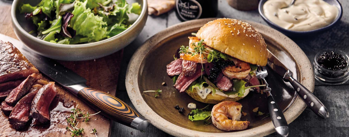 Surf and Turf Burger für 4 Personen von lidl-kochen.de