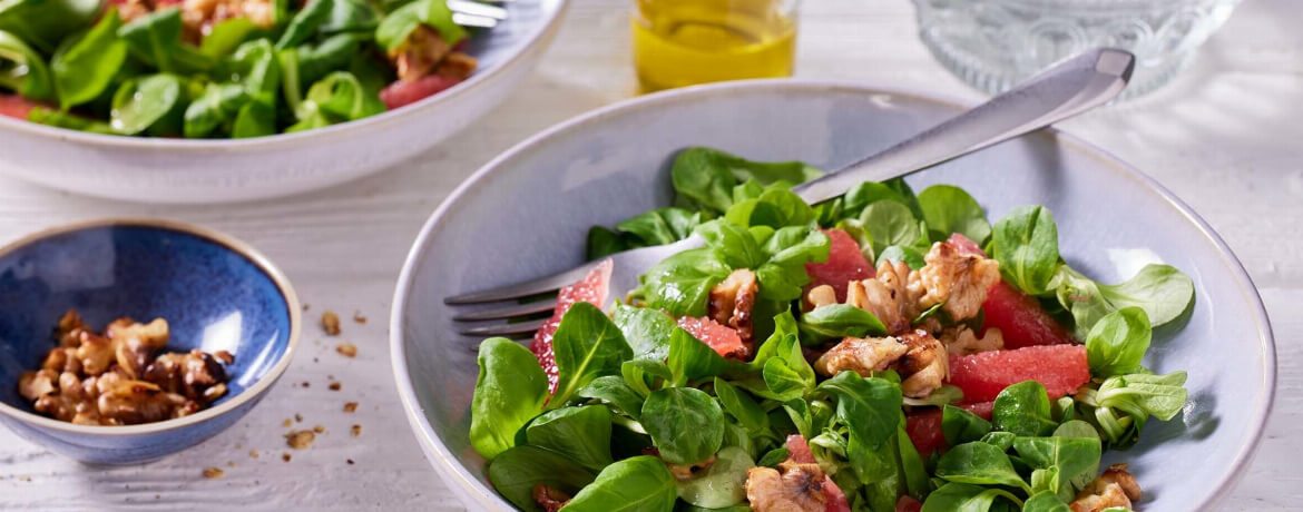 Feldsalat mit Grapefruits und Walnüssen für 4 Personen von lidl-kochen.de