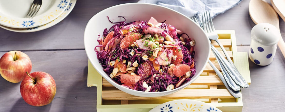 Rotkohl-Apfel-Salat mit Grapefruit für 4 Personen von lidl-kochen.de