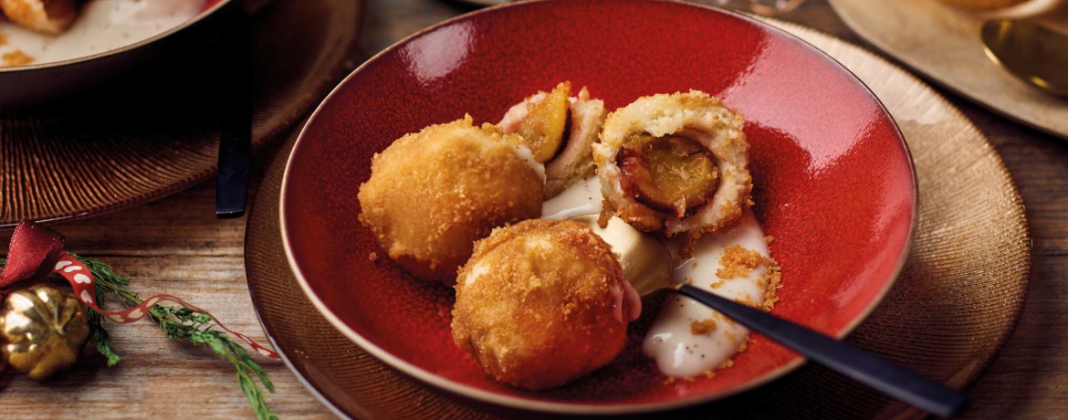 Vegane Pflaumenknödel mit Vanillesauce für 4 Personen von lidl-kochen.de