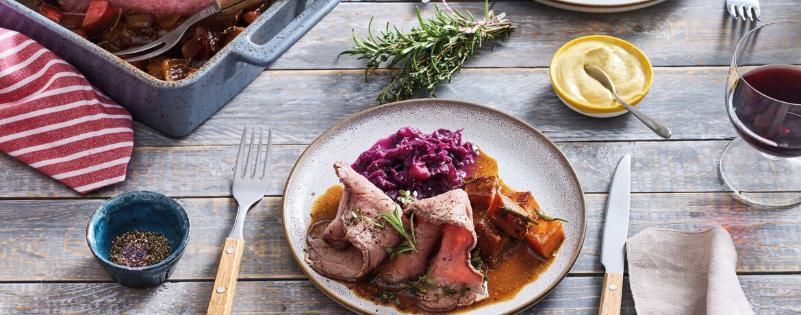Roastbeef in Rotweinmarinade - Rezept | LIDL Kochen