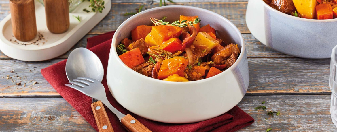 Rinder-Gulasch mit Kürbis und Kartoffeln für 4 Personen von lidl-kochen.de