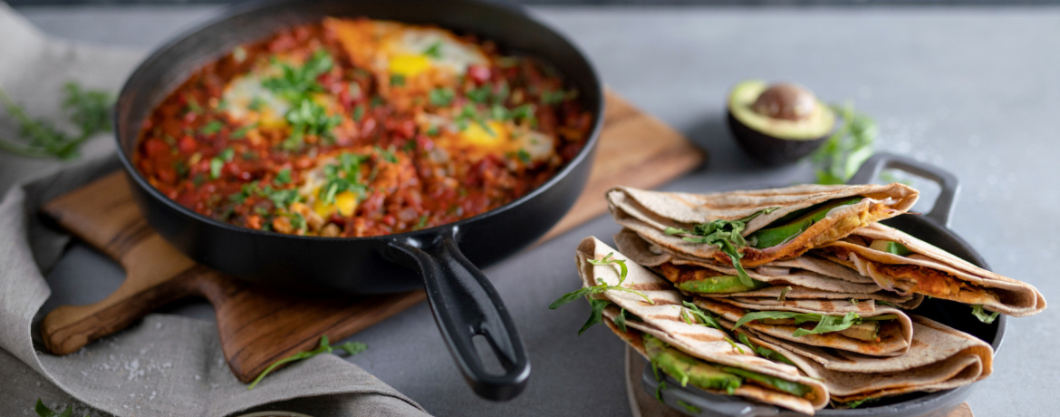 Gefaltete Wraps mit Shakshuka für 4 Personen von lidl-kochen.de