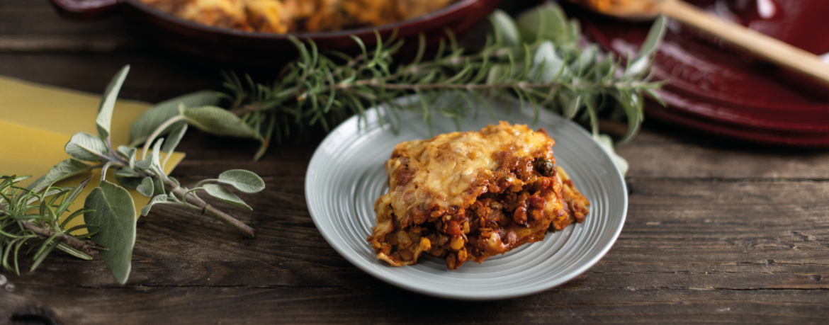 Gemüselasagne mit Linsenbolognese für 4 Personen von lidl-kochen.de