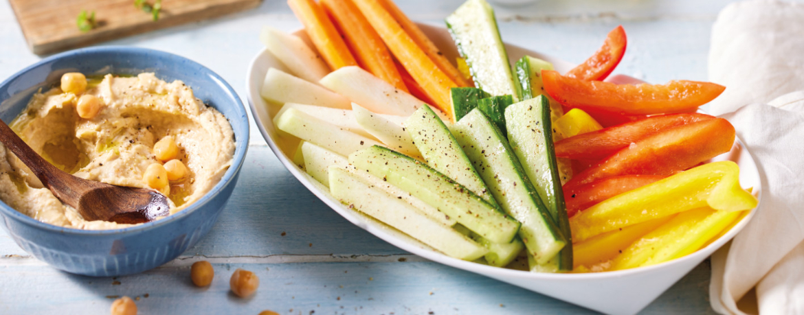 Hummus mit Gemüsesticks für 4 Personen von lidl-kochen.de