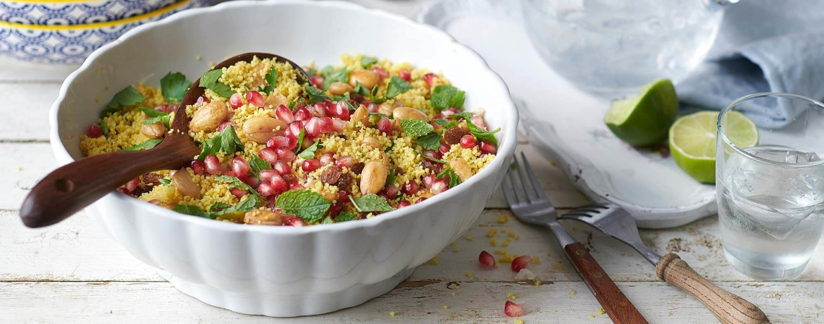 Orientalischer Couscous-Salat mit Mandeln und Granatapfel für 4 Personen von lidl-kochen.de