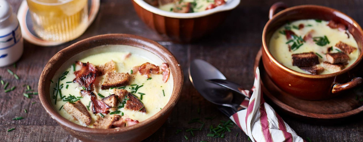 Käse-Bier-Suppe mit Speck für 4 Personen von lidl-kochen.de