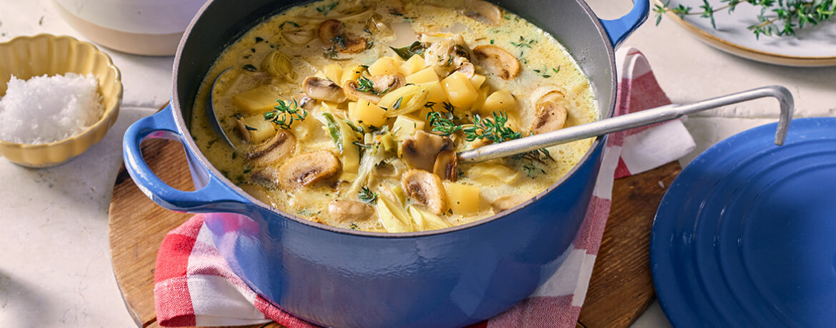 Lauch-Pilz-Suppe für 4 Personen von lidl-kochen.de