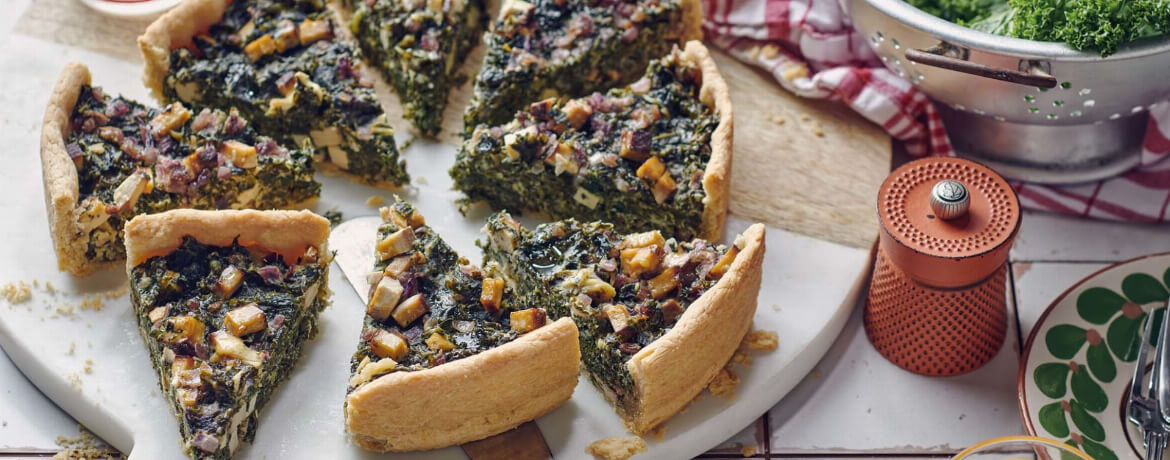 Vegane GrünkohlQuiche mit Räuchertofu Rezept LIDL Kochen