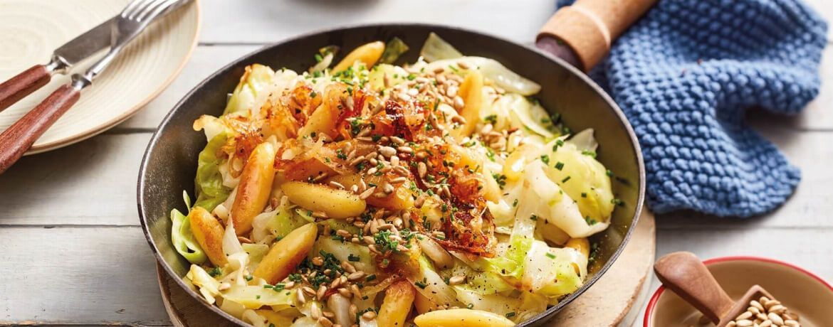 Kraut-Schupfnudeln mit Zwiebeln für 4 Personen von lidl-kochen.de