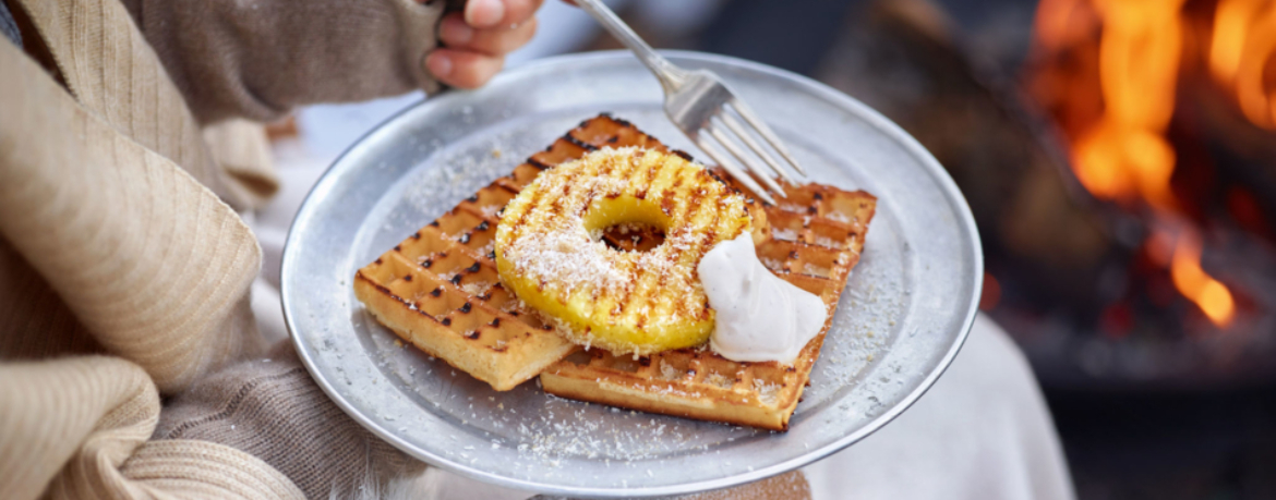 Waffeln mit Kokos-Ananas für 4 Personen von lidl-kochen.de