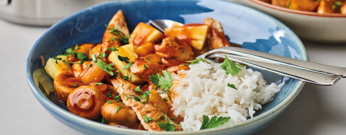 Putenbrustfilet süß-sauer mit Basmatireis für 4 Personen von lidl-kochen.de