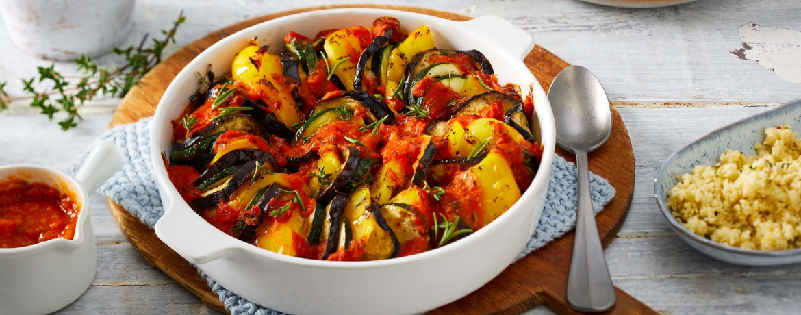 Geschichtetes Ratatouille mit Kräutercouscous für 4 Personen von lidl-kochen.de