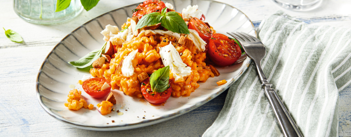 Risotto alla Caprese mit Mandeln für 4 Personen von lidl-kochen.de