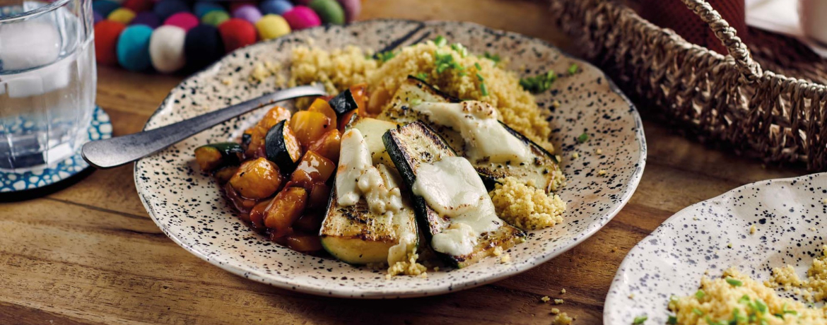 Gratinierte Zucchini mit Ratatouille und Couscoussalat für 4 Personen von lidl-kochen.de