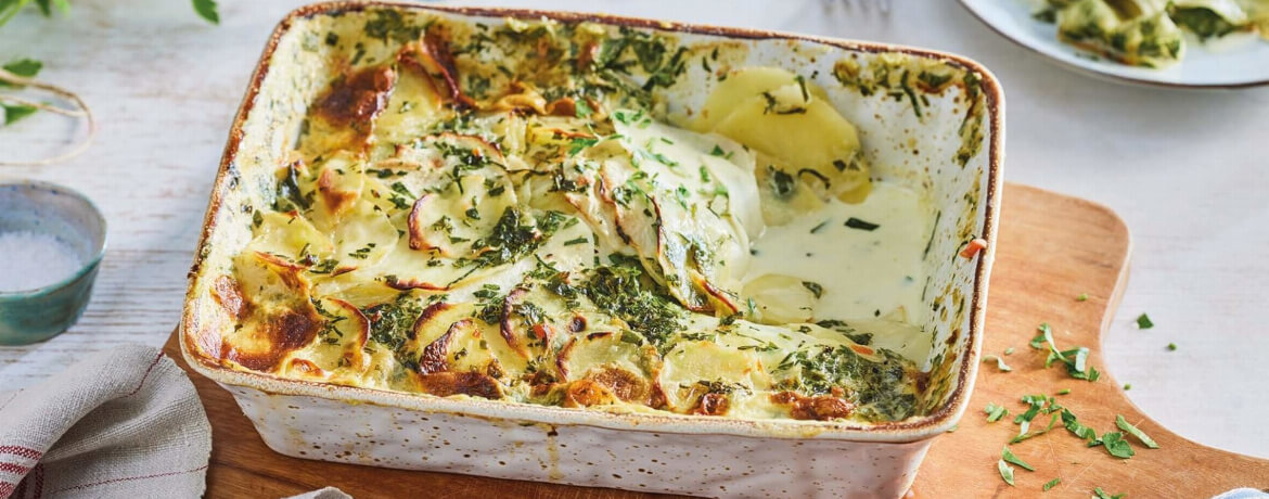 Kartoffel-Kohlrabi-Gratin für 4 Personen von lidl-kochen.de