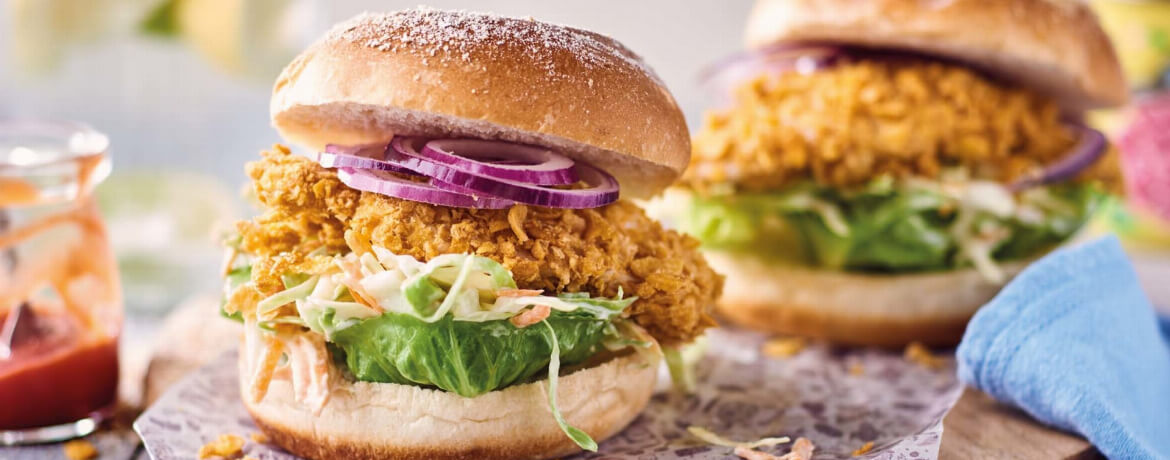 Crispy Chicken Burger für 4 Personen von lidl-kochen.de