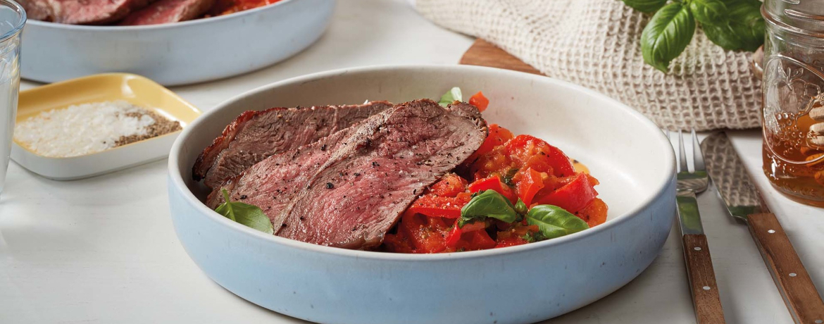 Rumsteak mit Peperonata für 4 Personen von lidl-kochen.de