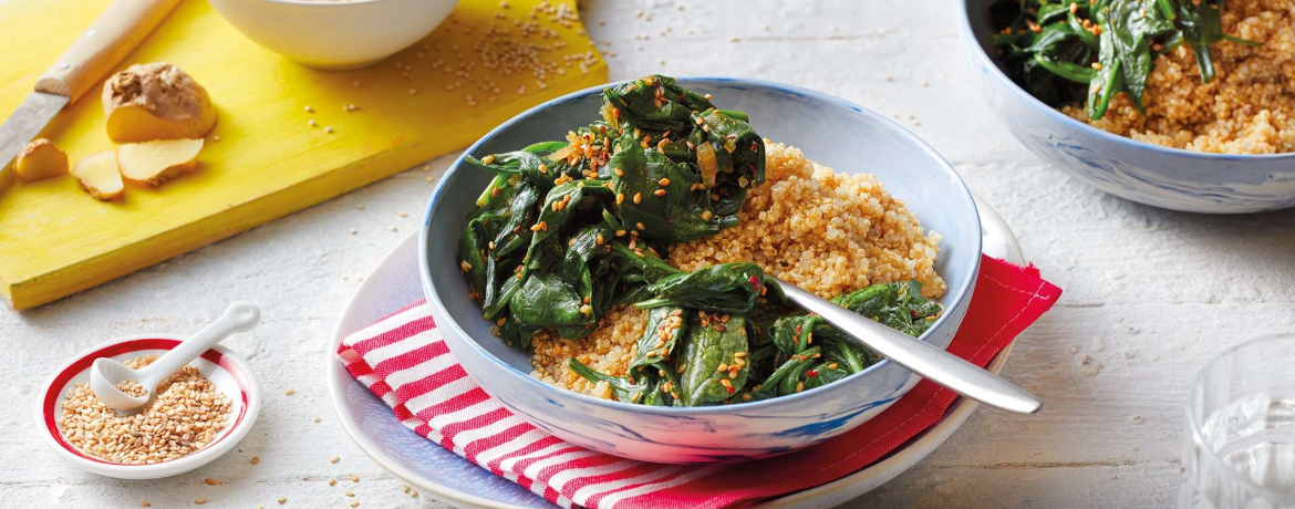 Sesam-Spinat mit Quinoa für 4 Personen von lidl-kochen.de