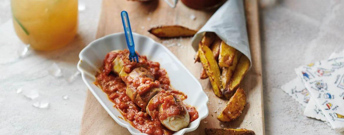 Grillwurst mit Currysauce und Wedges für 4 Personen von lidl-kochen.de
