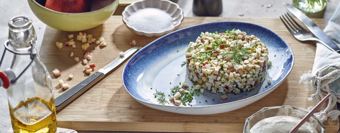 Sellerie-Apfel-Tatar mit Räuchertofu für 4 Personen von lidl-kochen.de