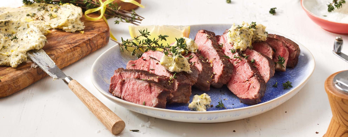 Rumpsteaks mit Zitronen-Thymian-Butter für 4 Personen von lidl-kochen.de