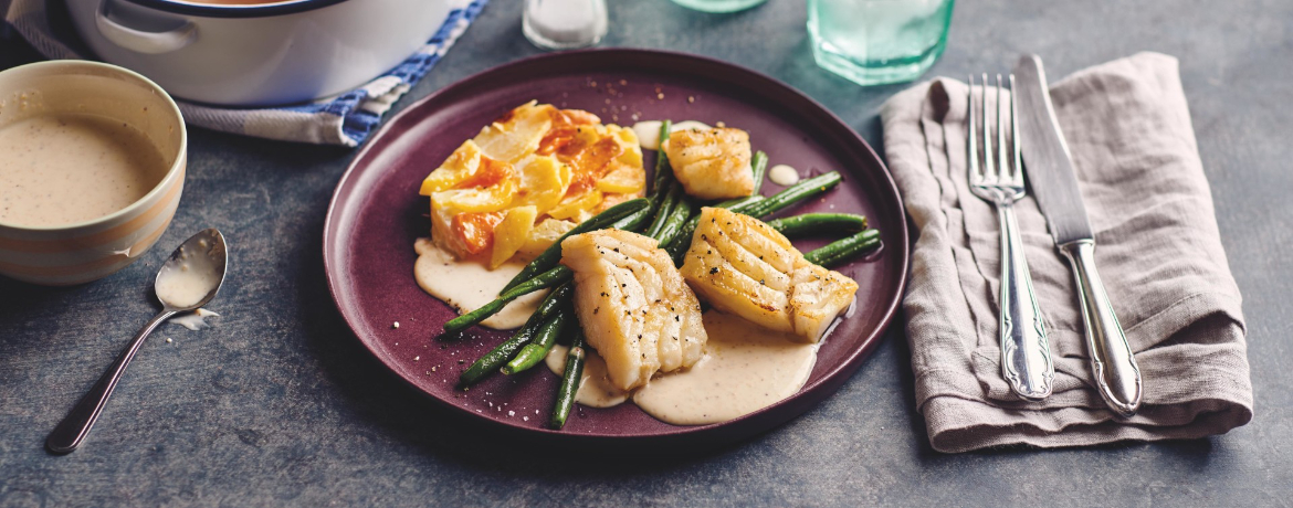 Kabeljau mit Wurzelgemüsegratin für 4 Personen von lidl-kochen.de