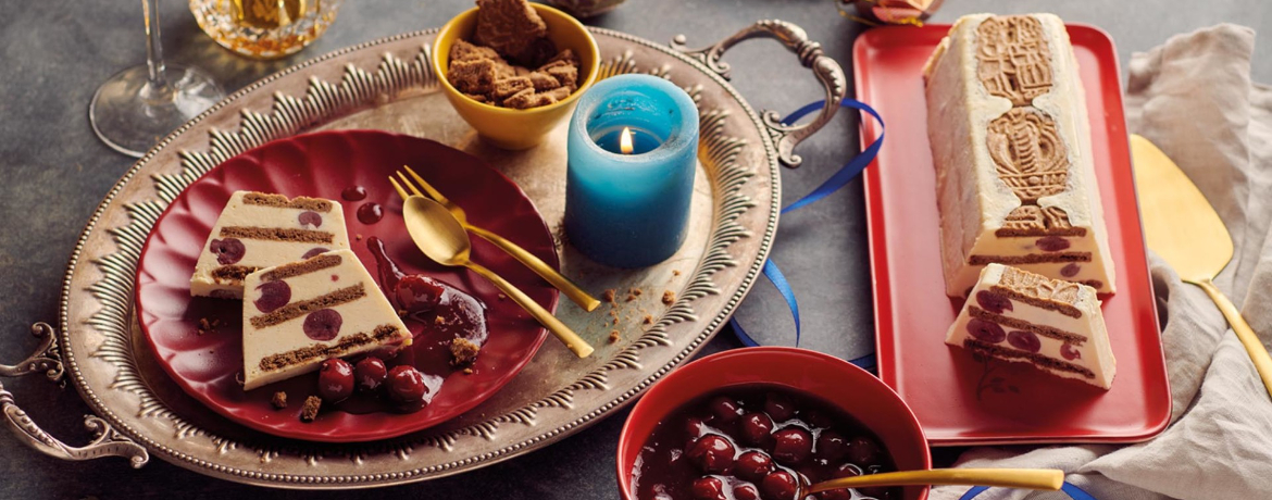 Spekulatius-Parfait mit Kirschen für 8 Personen von lidl-kochen.de