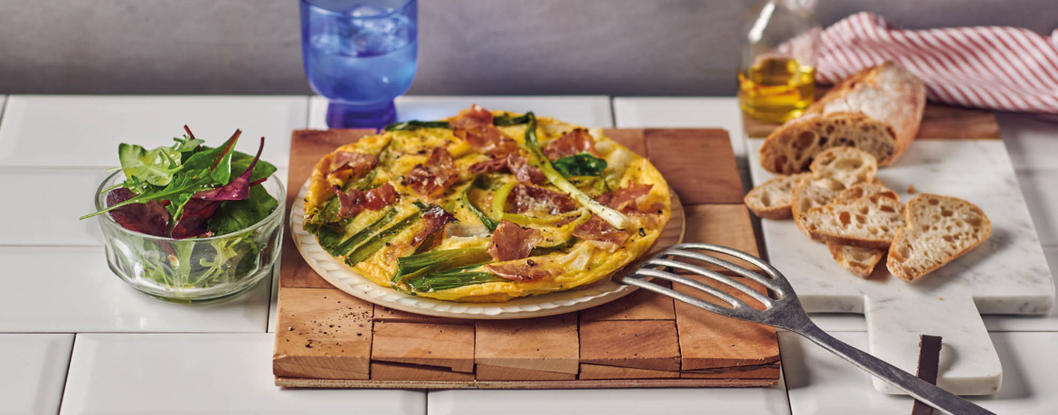 Frittata mit Frühlingszwiebeln und Schinken für 4 Personen von lidl-kochen.de